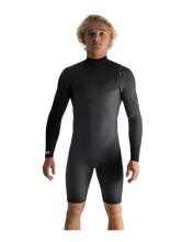 Load image into Gallery viewer, FOLLOW WETSUIT - ZIPPERLESS 2/2MM L/S SPRINGY BLACK