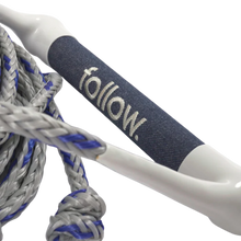 Load image into Gallery viewer, Follow Wake surf Ropes - Surf 2 Up Package Grey/Blue