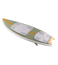 Load image into Gallery viewer, RONIX WAKESURF - Women's Koal Classic - Fish - Sea Glaze / White / Peach