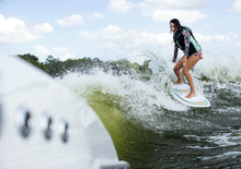 Load image into Gallery viewer, RONIX WAKESURF - Women's Koal Classic - Fish - Sea Glaze / White / Peach