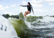 Load image into Gallery viewer, RONIX WAKESURF - Women's Koal Classic - Fish - Sea Glaze / White / Peach