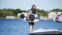 Load image into Gallery viewer, RONIX WAKESURF 2025 - Flyweight - Wave King Surfer - White / Black / Gold