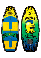 Load image into Gallery viewer, RONIX WAKESURF 2025 - Sonic - Powertail - Yellow / Green Squidhawk