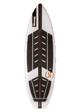 Load image into Gallery viewer, RONIX WAKESURF 2025 - Flyweight - Wave King Surfer - White / Black / Gold