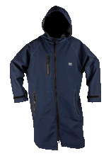 Load image into Gallery viewer, Ronix Head Honcho Poncho - Wet / Dry Zip Up - Navy Blue / Grey