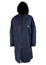 Load image into Gallery viewer, Ronix Head Honcho Poncho - Wet / Dry Zip Up - Navy Blue / Grey
