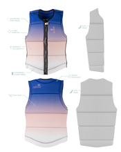 Load image into Gallery viewer, Ronix Coral - Women's CE Approved Impact Vest - White / Blue Fade