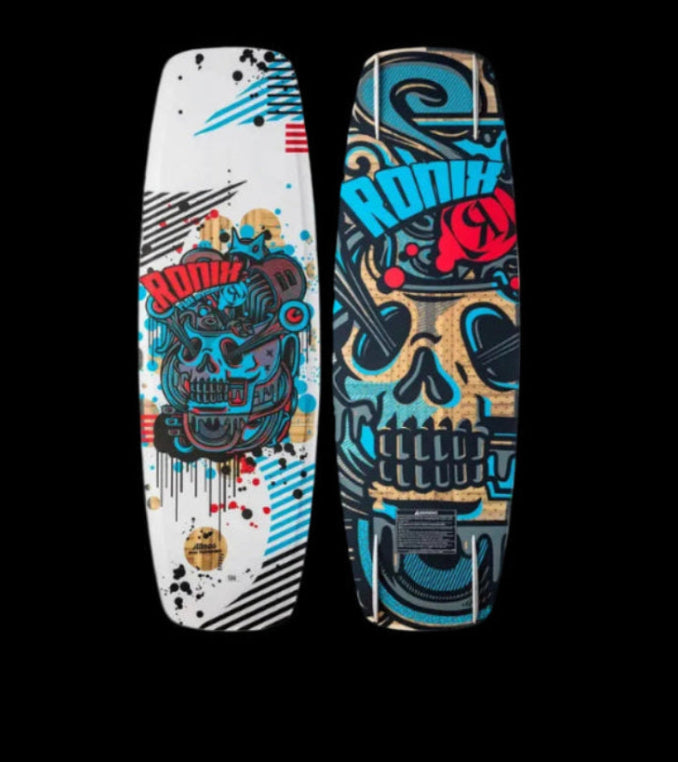 RONIX WAKEBOARDS - ATMOS KID'S PARK BOARD -  SPINE FLEX - White / Blue / Red