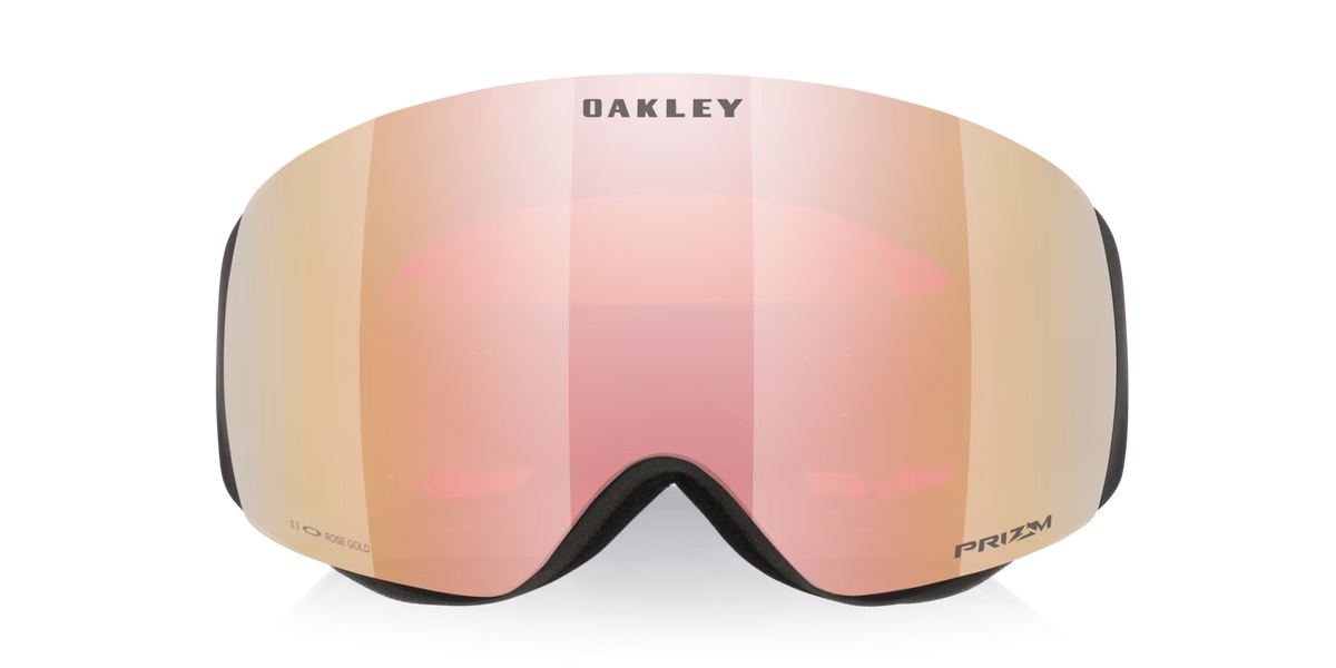 Oakley Goggles - Flight Deck Prizm rose gold iridium Lenses,  black Strap