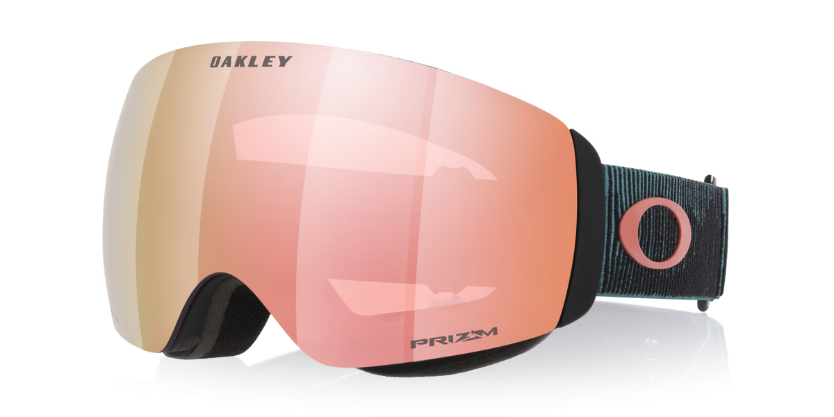 Oakley Goggles - Flight Deck Prizm rose gold iridium Lenses,  black Strap