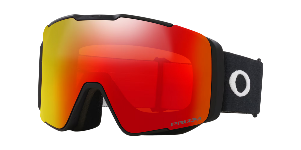 Oakley Goggles - Line Miner Pro Prizm snow torch iridium Lenses,  matte black Strap