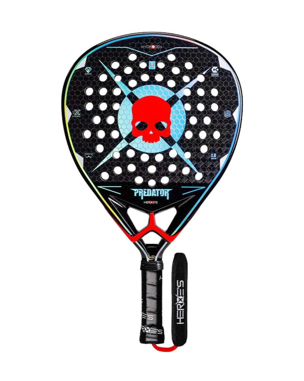 HEROES - PADEL RACKET - PREDATOR LTD HYDROGEN (rossa)