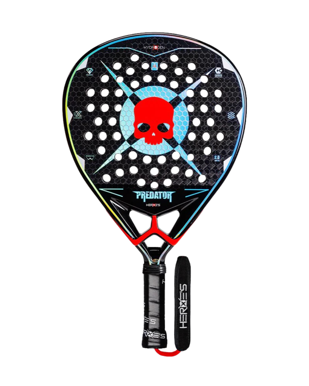 HEROES - PADEL RACKET - PREDATOR LTD HYDROGEN (rossa)