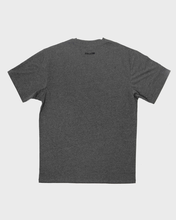 FOLLOW NEVER YOU MIND TEE - GREY HEATHER