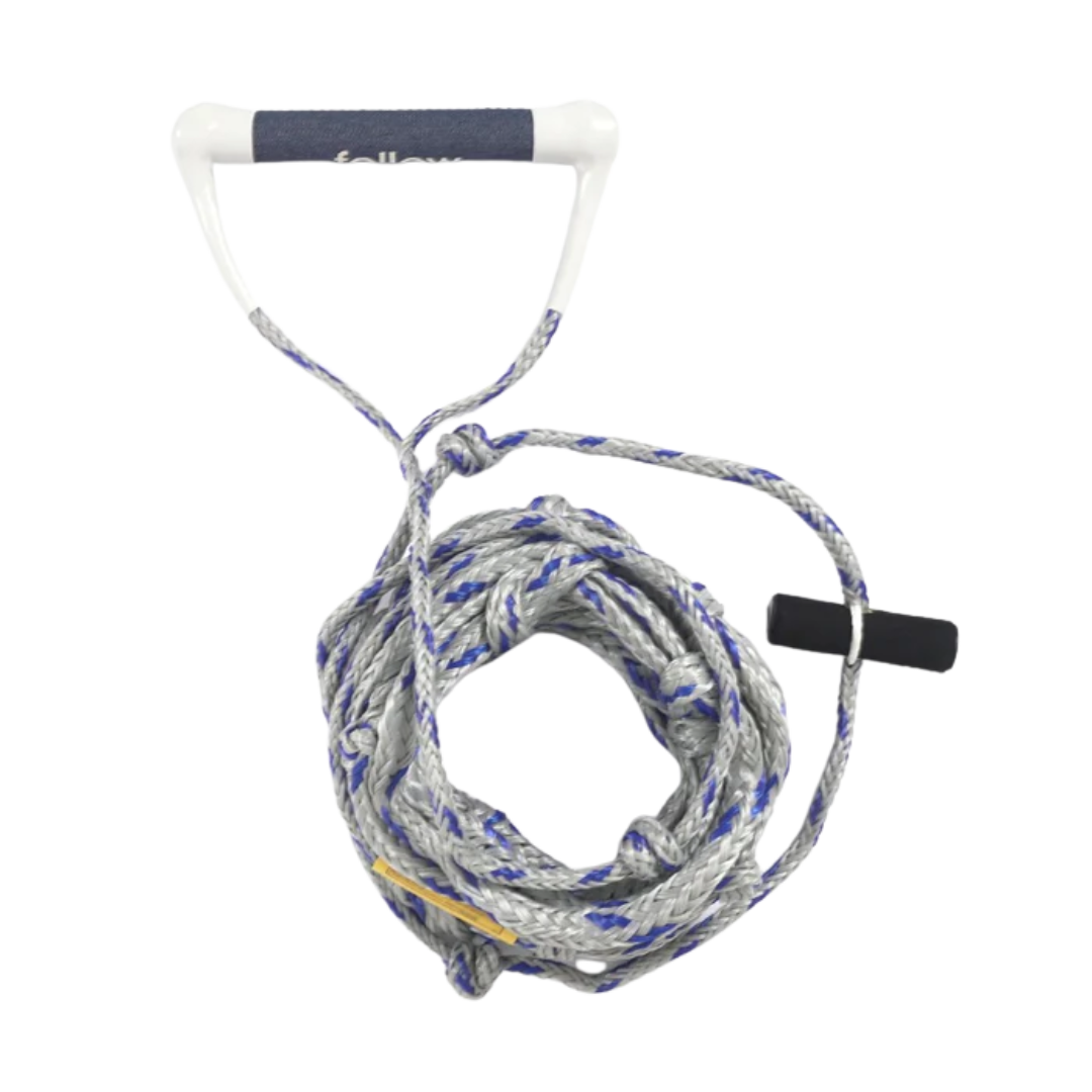 Follow Wake surf Ropes - Surf 2 Up Package Grey/Blue