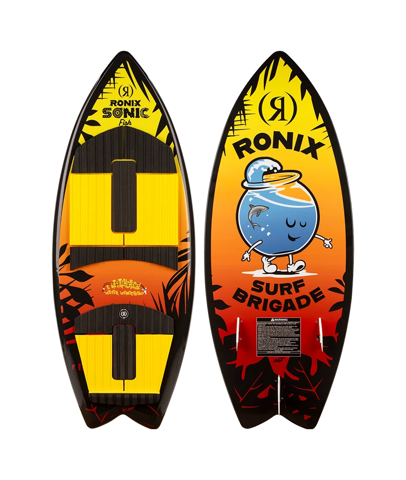 RONIX WAKESURF 2026 - Boy's Sonic - Fish - Sunset Splash