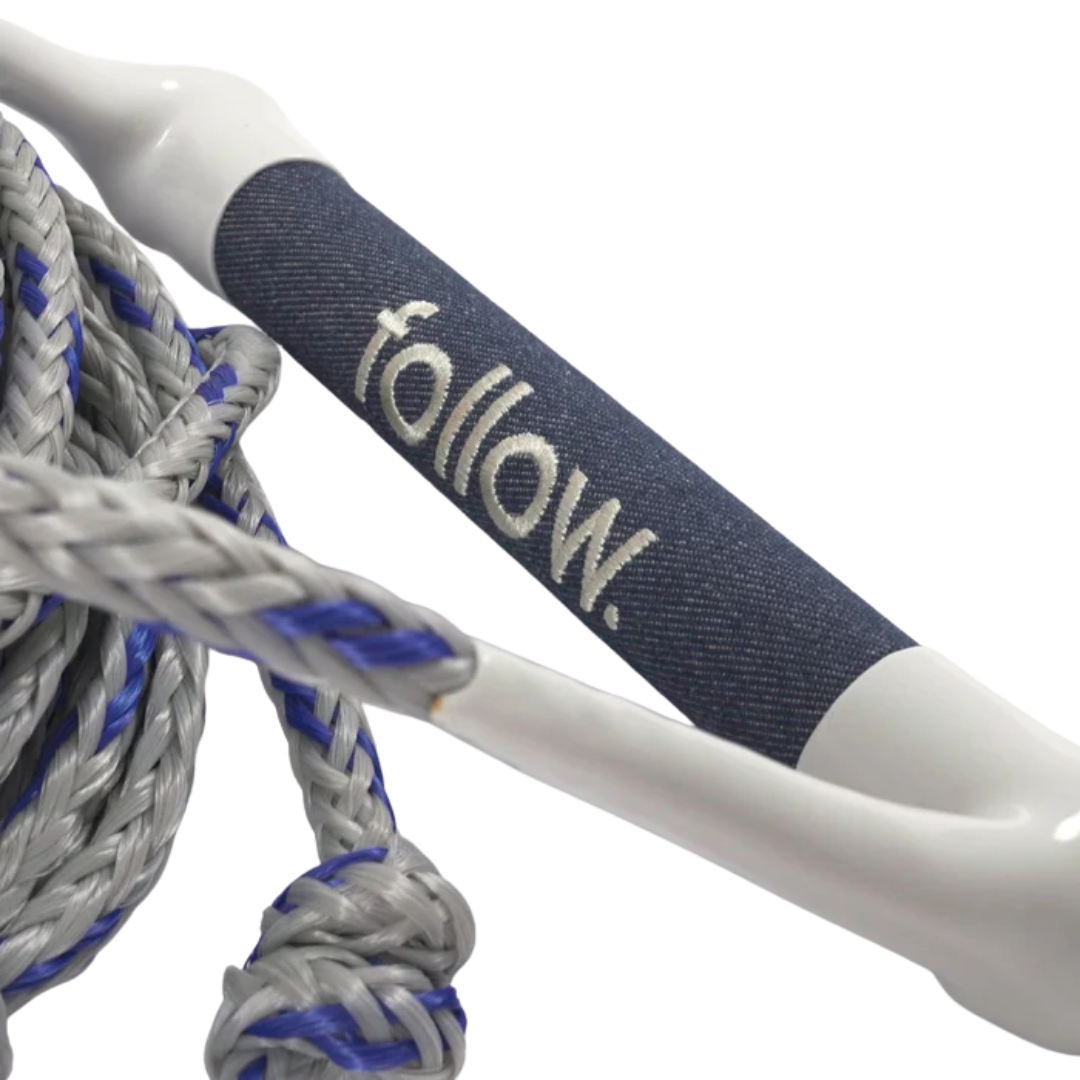 Follow Wake surf Ropes - Surf 2 Up Package Grey/Blue