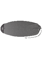Sleeping Sack Surf Sock - Round Nose - Black / White