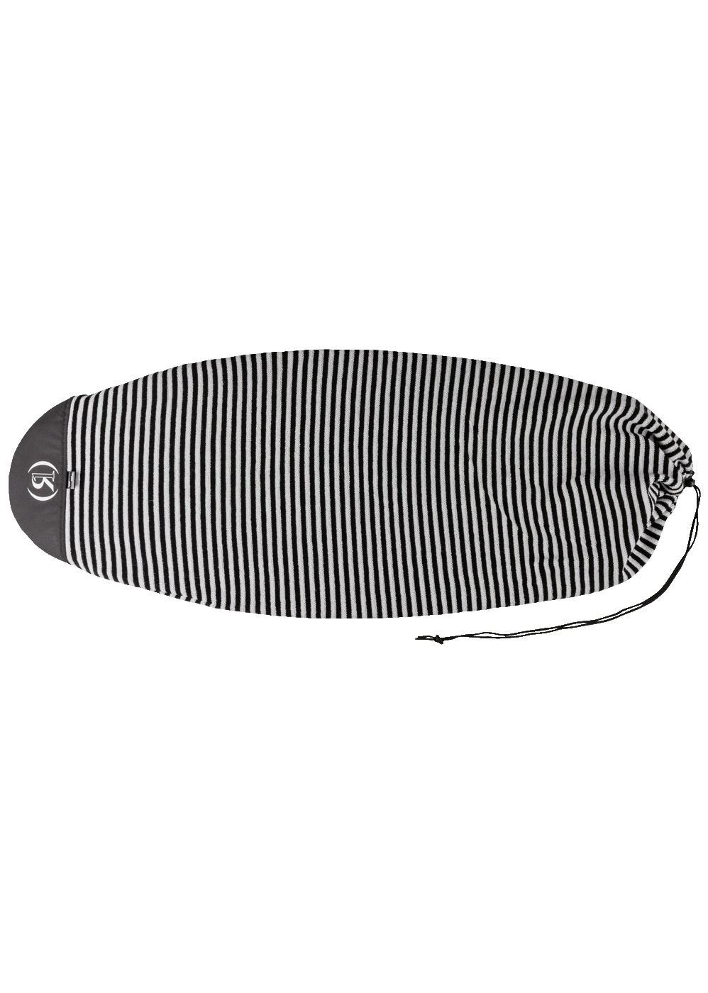 Sleeping Sack Surf Sock - Round Nose - Black / White