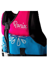 Load image into Gallery viewer, Ronix August - Girl&#39;s CGA Life Vest - Sky Blue / Pink / Purple - Yth (50-90lbs)
