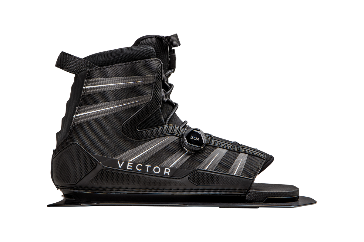 Radar 2023 - Vector Boa Boot - Black / Carbon / White - Water Ski Boot ...