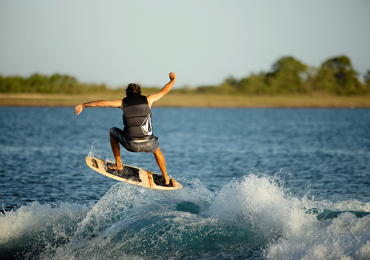 RONIX WAKESURF 2023 - Element Core - Blunt Nose Skimmer - Paulownia / Sunset