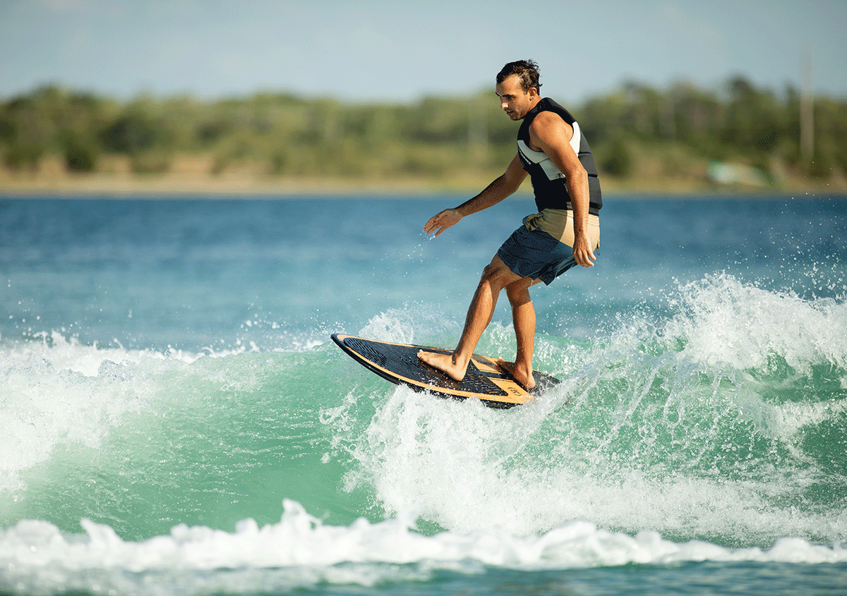 RONIX WAKESURF 2023 - Koal Classic - Longboard - Matte Black / Redwood
