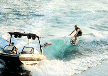 Load image into Gallery viewer, RONIX WAKESURF 2023 - Koal Classic - Longboard - Matte Black / Redwood
