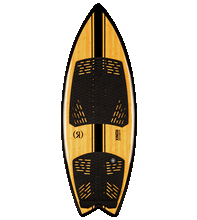 Load image into Gallery viewer, RONIX WAKESURF 2025 - Koal Classic - Fish - Glossy Black / Bamboo
