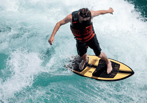 RONIX WAKESURF 2025 - Koal Classic - Fish - Glossy Black / Bamboo