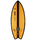 RONIX WAKESURF 2026 - Koal Classic - Fish - Glossy Black / Bamboo