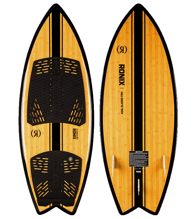 RONIX WAKESURF 2026 - Koal Classic - Fish - Glossy Black / Bamboo