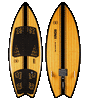 RONIX 2023 - Koal Classic - Fish - Glossy Black / Bamboo