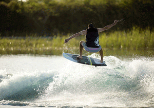 RONIX WAKESURF 2023 - Koal Surface - Crossover - Mineral Print / Green