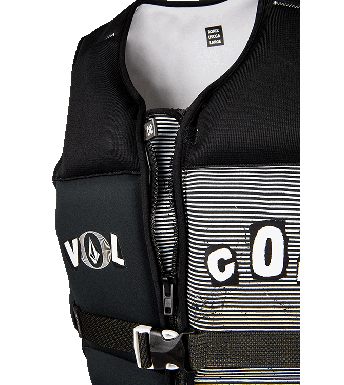 Ronix Volcom - Capella 3.0 - CGA Life Vest - Black / White Clippings (2025)