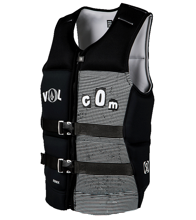 Ronix Volcom - Capella 3.0 - CGA Life Vest - Black / White Clippings (2025)