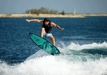 Load image into Gallery viewer, RONIX WAKESURF 2023 - Standard Core - Brightside w/ Straps - Tide Pool Blue
