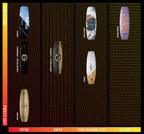 RONIX WAKEBOARDS - ATMOS KID'S PARK BOARD -  SPINE FLEX - White / Blue / Red