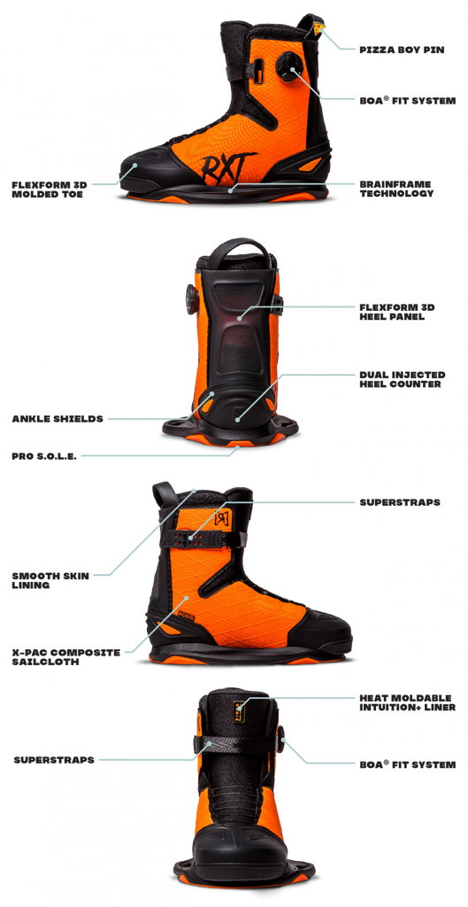 RONIX BOOTS 2023 - RXT Boa - Intuition - Electro Orange