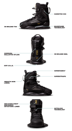 RONIX BOOTS - KINETIK PROJECT EXP - INTTUTION (2024) - Black / Gold
