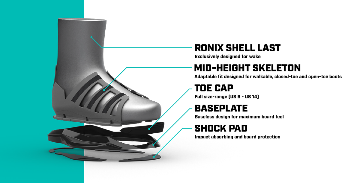 RONIX BOOTS 2025 - Kinetik Project EXP - Intuition - White /  Black