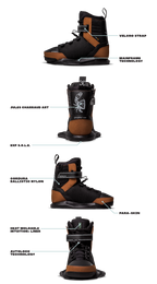 RONIX BOOTS - DIPLOMAT EXP - INTUITION (2024) - Black / Gum Rubber