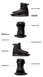 RONIX BOOTS  - Anthem Boa - Stage 2 - Black