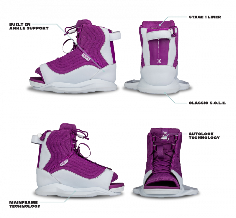 RONIX KID BOOTS - August - Stage 1 - Purple / White