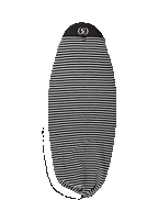 Sleeping Sack Surf Sock - Round Nose - Black / White
