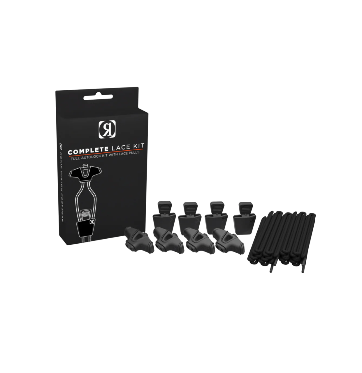 Ronix Complete Lace Kit - (set of 4 Laces, 4 AutoLocks, 4 Pull Handles)