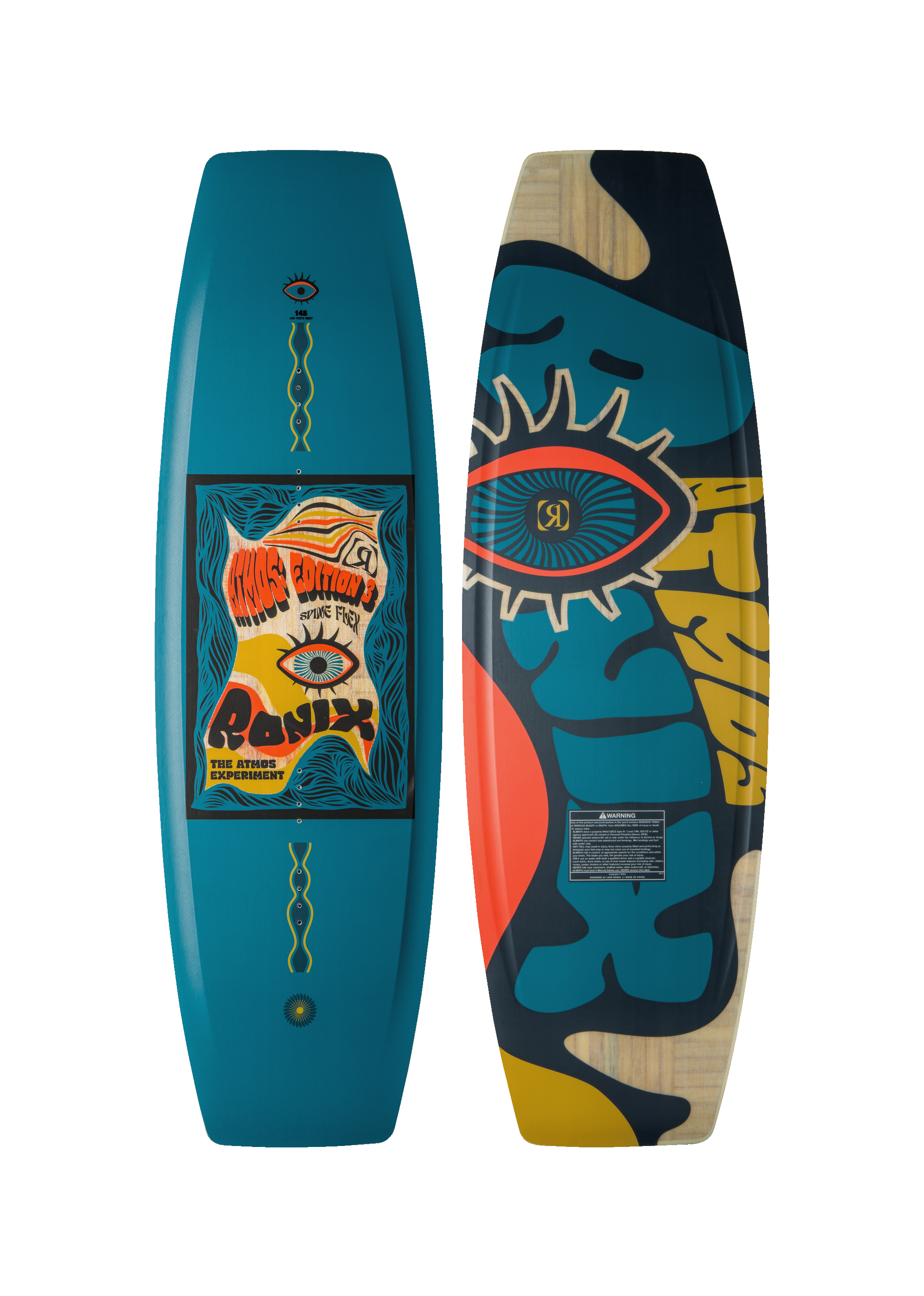RONIX PARKBOARDS - ATMOS- SPINE FLEX (2024) - Psychedelic Blue