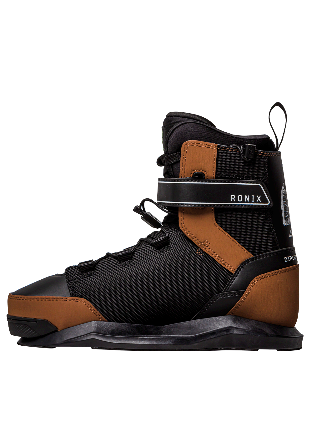 RONIX BOOTS - DIPLOMAT EXP - INTUITION (2024) - Black / Gum Rubber