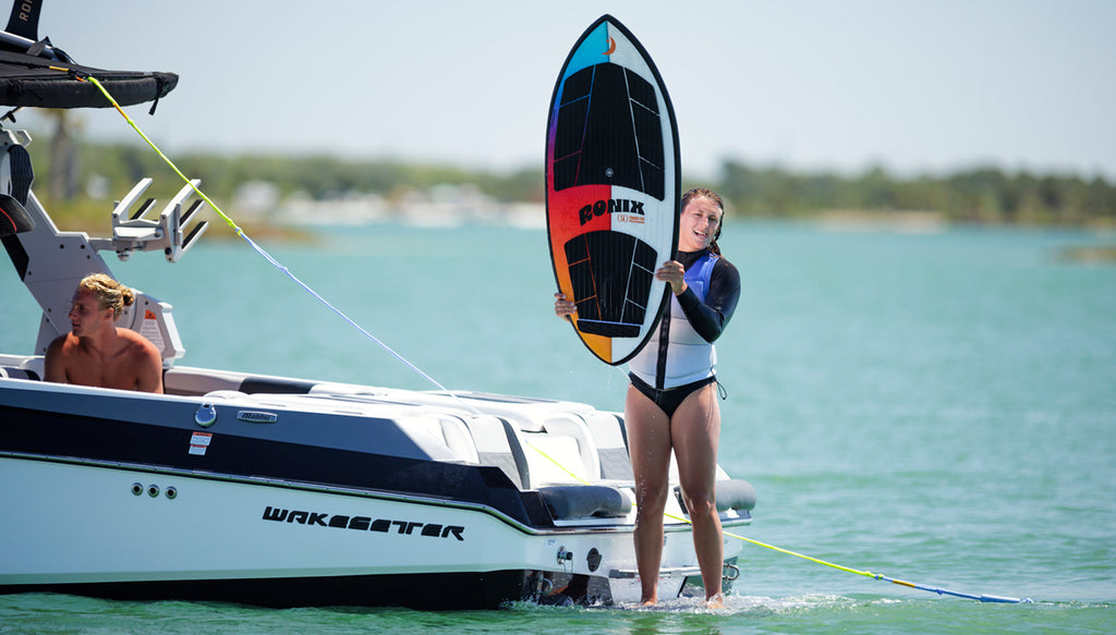 RONIX WAKESURF 2025 - Standard Core - Skimmer - Skyscape Blue / Red