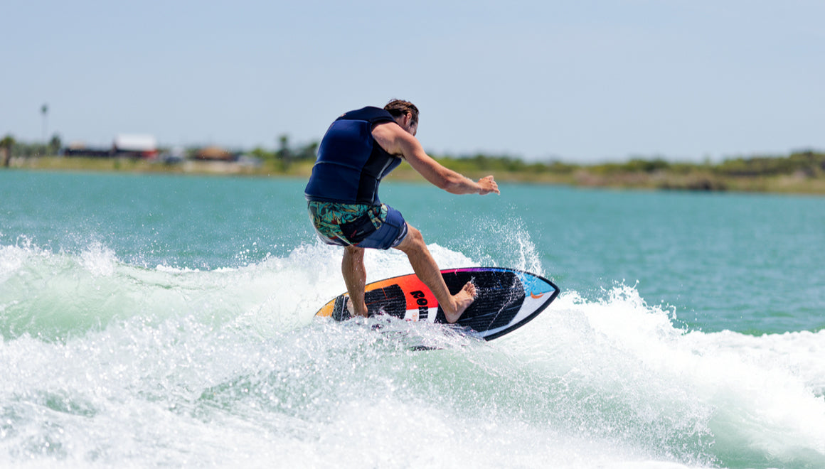 RONIX WAKESURF 2025 - Standard Core - Skimmer - Skyscape Blue / Red